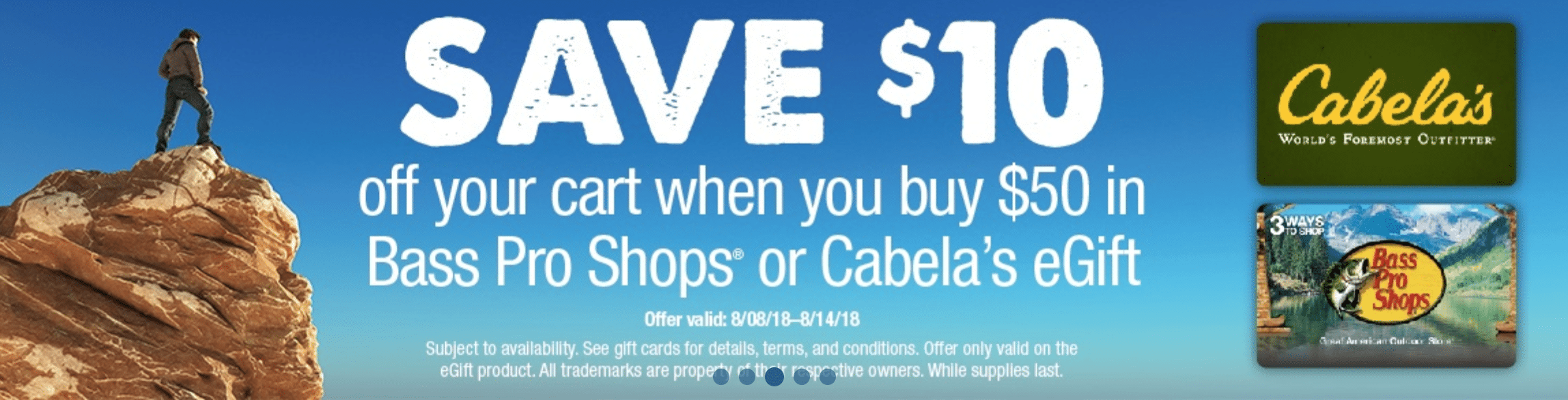 [Expired] Giftcardmall/Kroger Save on Bass Pro, Cabela's, AutoZone