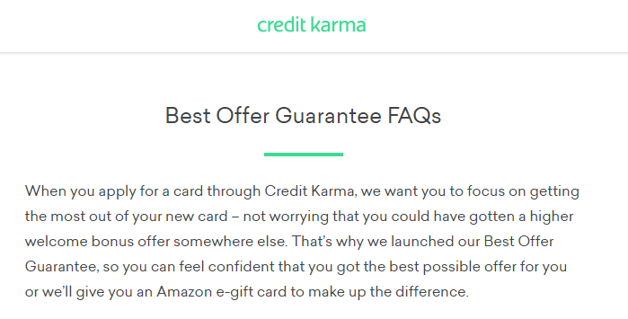 Credit Karma Adds Best Offer Guarantee For Credit Cards Doctor Of Credit