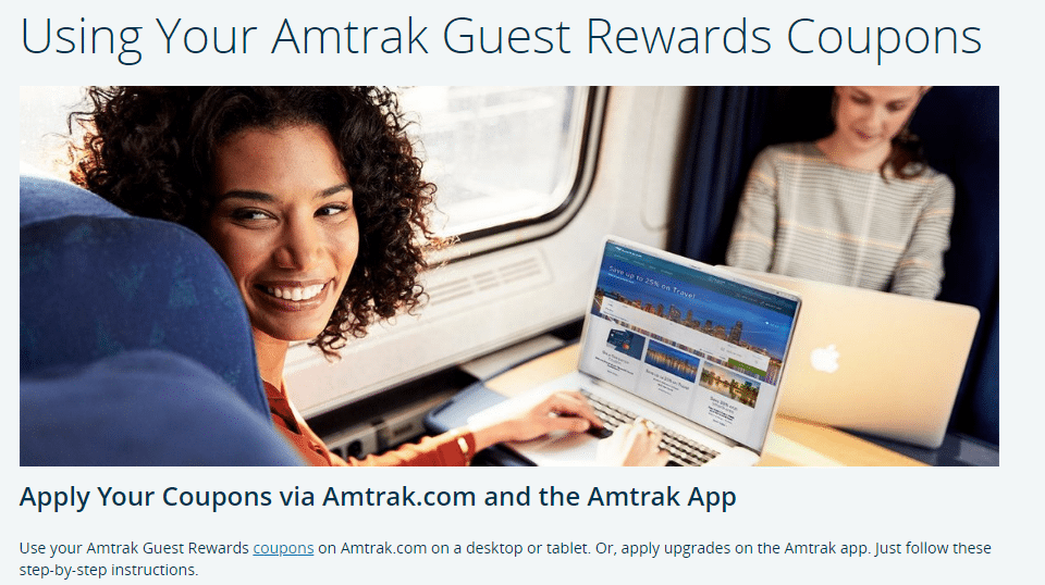 Amtrak Companion & Upgrade Coupons Can Now Be Used Online & In App