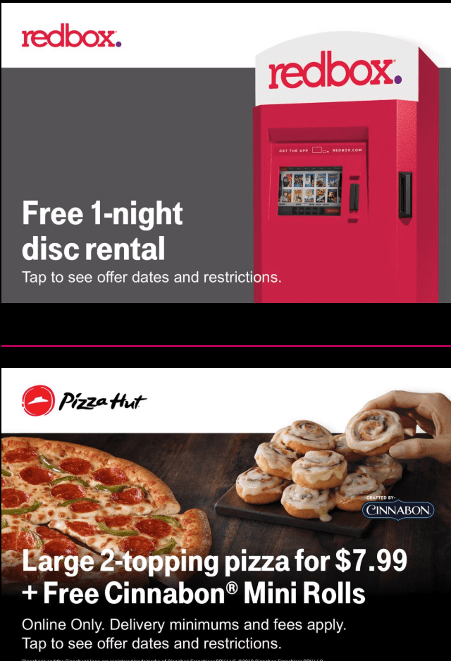 T mobile pizza hut coupon