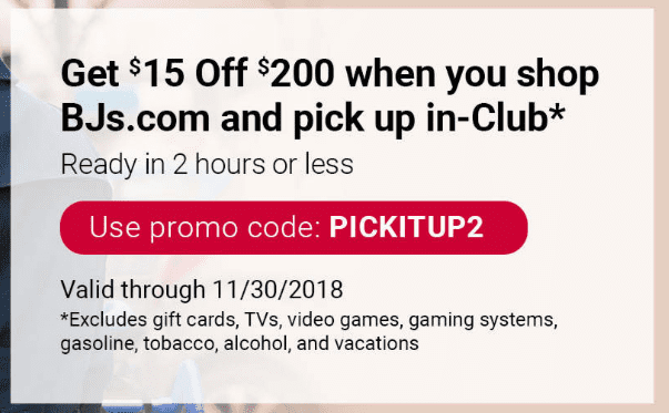 Expired Bj S Wholesale Club 15 Off 200 When You Order Online