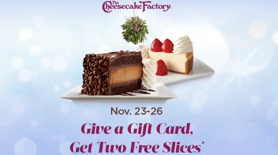 The Free Slices Come In Form Of Slice Joy Cards That Are Each Redeemable For A Cheesecake From January 1st Until March 31st 2024