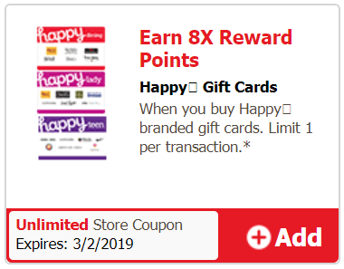 Expired Safeway 8x Rewards On Happy Giftcards Vons Randall S Albertsons Tom Thumb Acme Jewel Shaw S Doctor Of Credit - roblox gift card vons