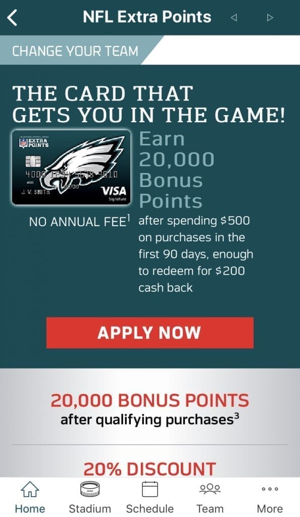 Barclays NFL Extra Points Card 20,000 Point Bonus [Direct Link Added