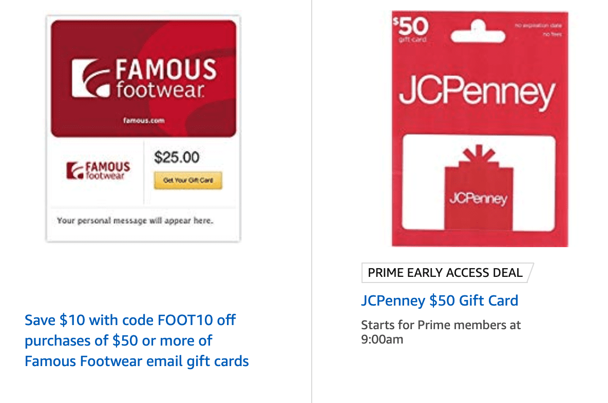 [Sold Out] Amazon 50 JCPenney Giftcard for 40 Doctor Of Credit