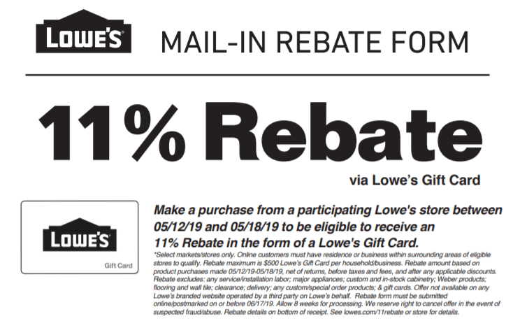 Lowes Rebate 11