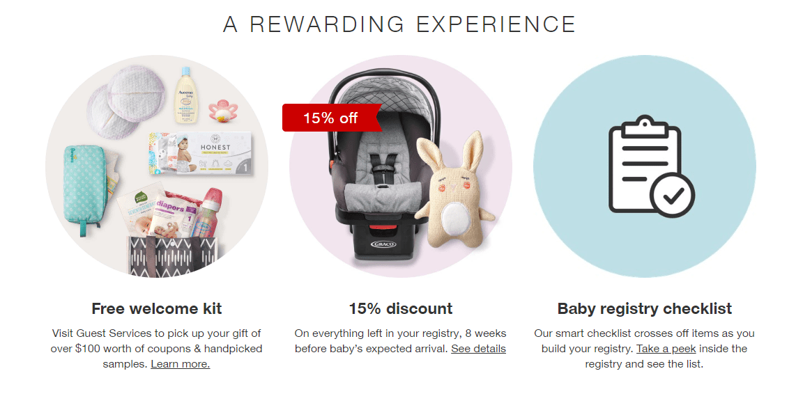 target registry discount baby