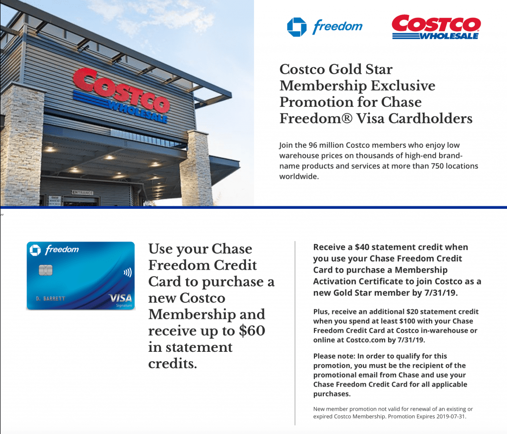 [Expired] [Targeted] Chase Get 40 Back with Costco Membership
