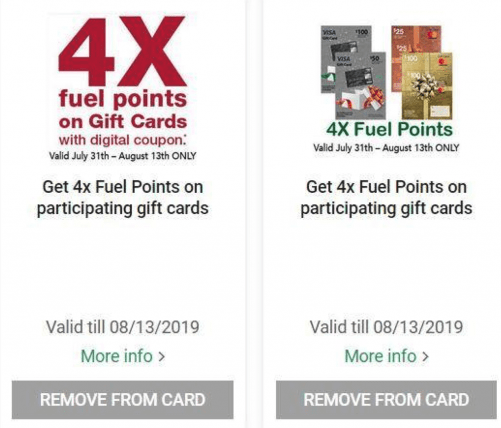 [Expired] Harris Teeter 4x Fuel Points on Visa/MC and Retailer Gift