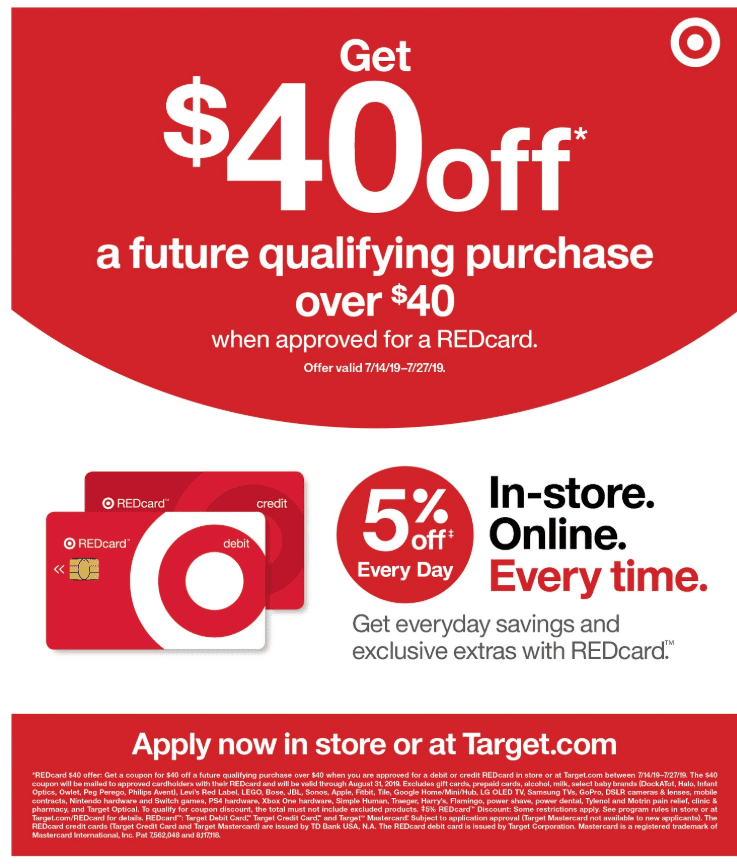Expired] Apply for a new Target REDcard Debit/Credit and Get off Shopping + $4 In SB - Doctor Of Credit