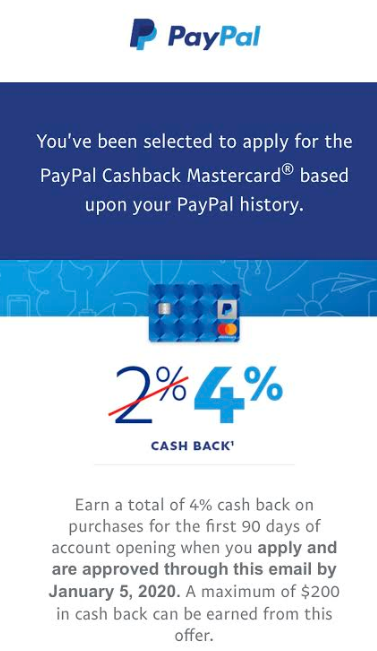 paypal credit card credit score