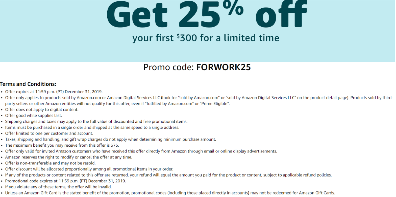 Amazon new promo code 2025
