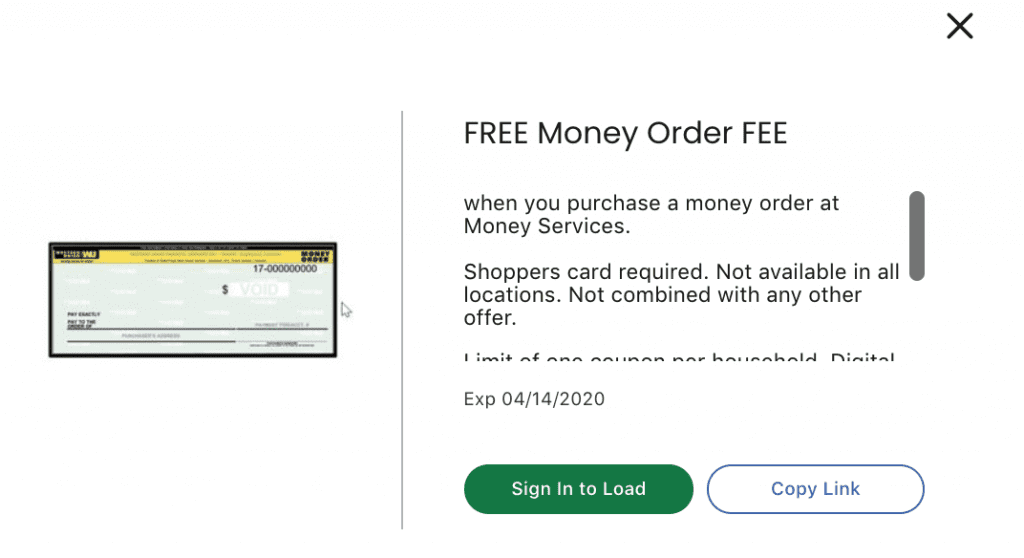 [Expired] Kroger FeeFree Money Order With Digital Coupon Doctor Of