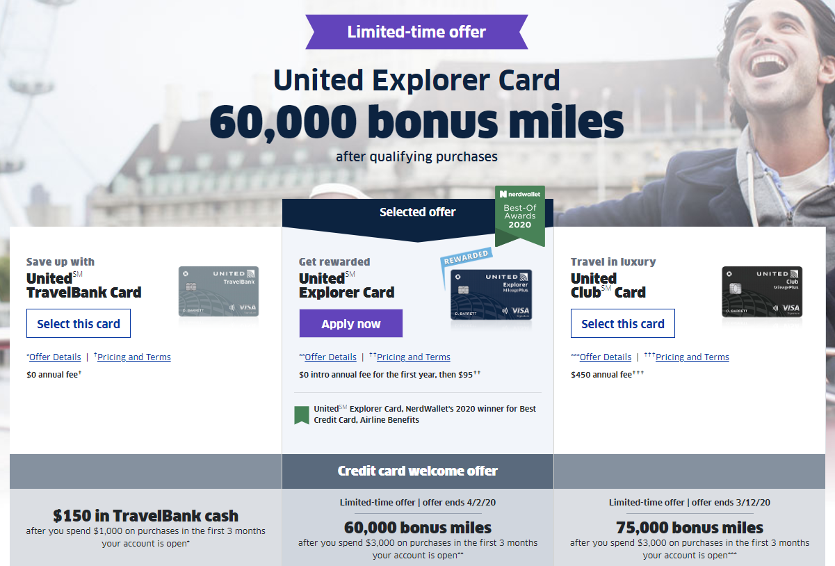 Chase United MileagePlus Explorer - 60,000 Miles Publicly ...