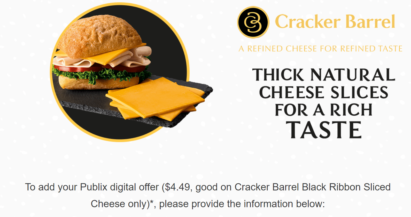 Publix Free Cracker Barrel Cheese Doctor Of Credit