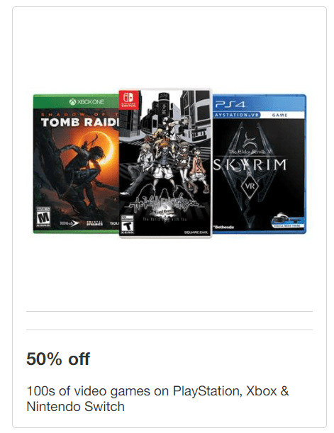 Target 50 off video games hotsell