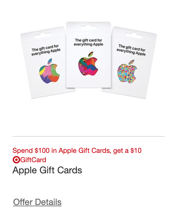 Expired Target Buy 100 Apple Giftcard Get Bonus 10 Target Giftcard 8 8 8 14 Doctor Of Credit