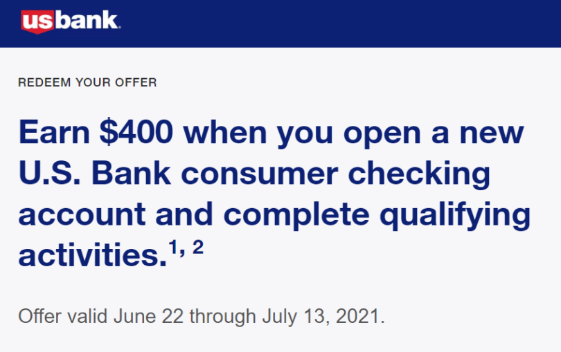 [Expired] U.S. Bank 400 Checking Bonus Doctor Of Credit