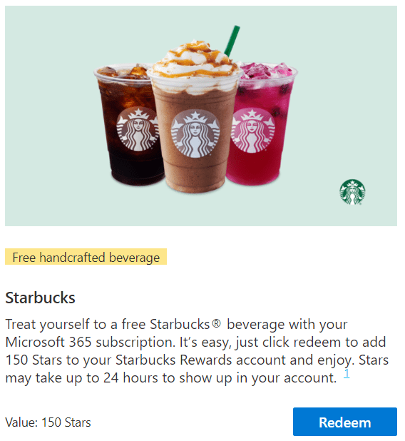 starbucks free stars