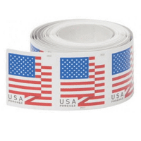 U.S. Flag 1 Roll of 100 USPS Forever First Class Postage Stamps 2018 