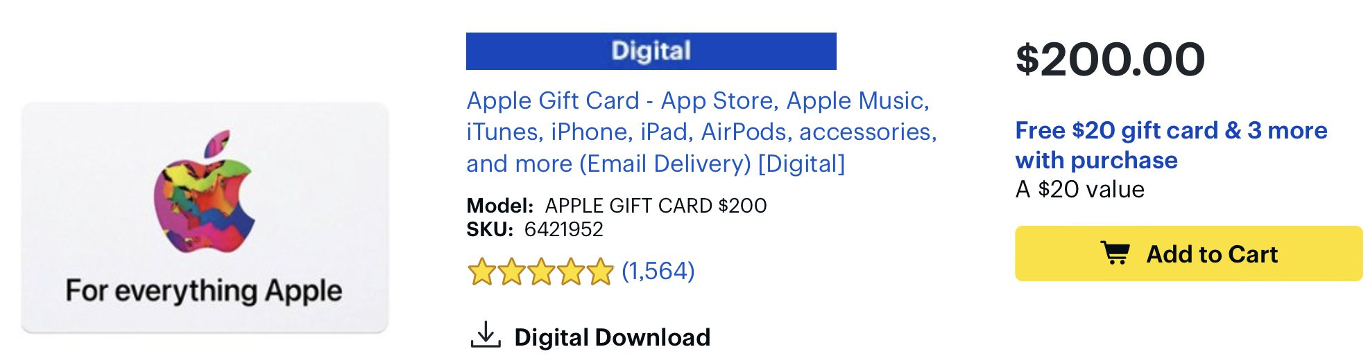 apple gift card - Best Buy