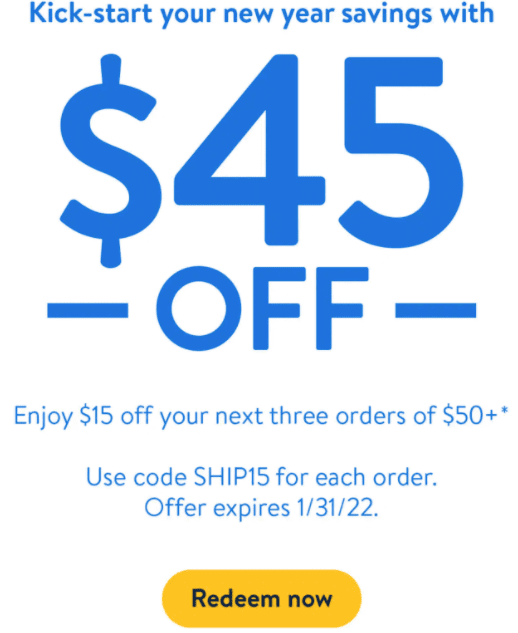 [YMMV] Walmart+ 15 Off 50+ With Promo Code MORE4ME15 Doctor Of Credit