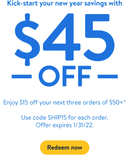 Walmart Promo Code - $20 Off