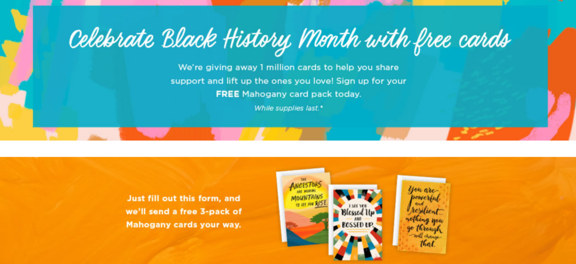 Hallmark 3Count Hallmark Mahogany Greeting Cards Pack For Free