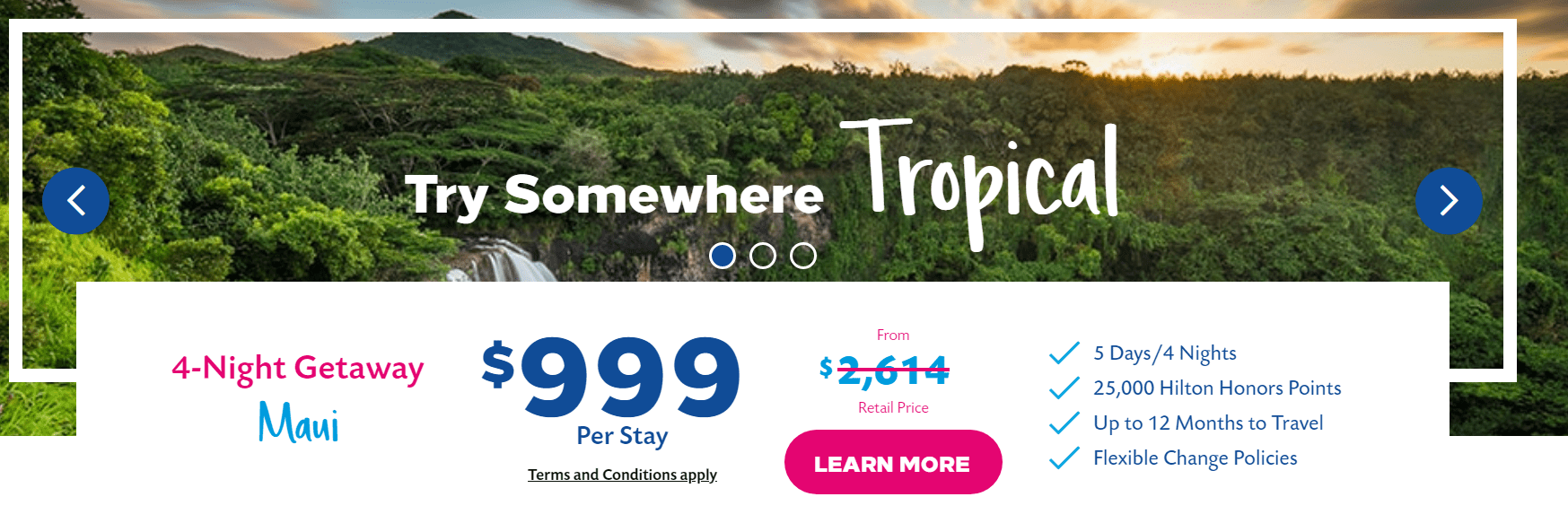 Hilton Timeshare Offer 5 Nights Hawaii + 25k Hilton Points For 699