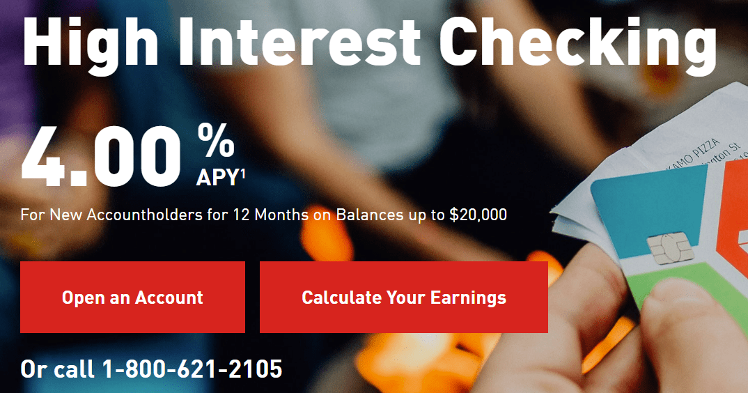 Elements Financial 4% APY Checking Account; Rate Guaranteed for 1 Year ...