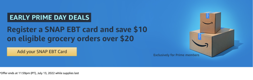 [Expired] Amazon SNAP EBT Users: Get $10 Off $20 Grocery Orders ...