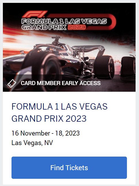 Formula 1 Las Vegas Grand Prix Tickets