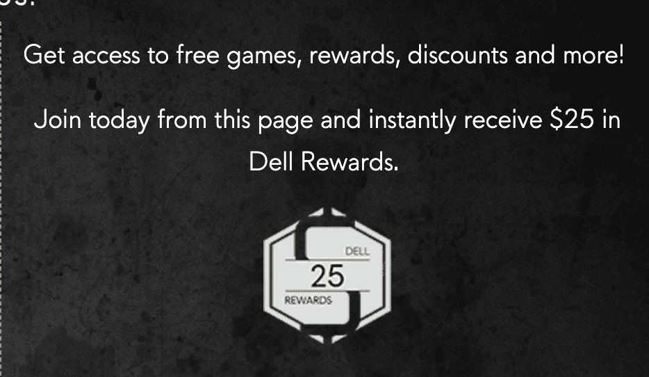 Expired - Check Emails] Free $25 Dell Credit With Alienware Account (Free  To Join) - Doctor Of Credit