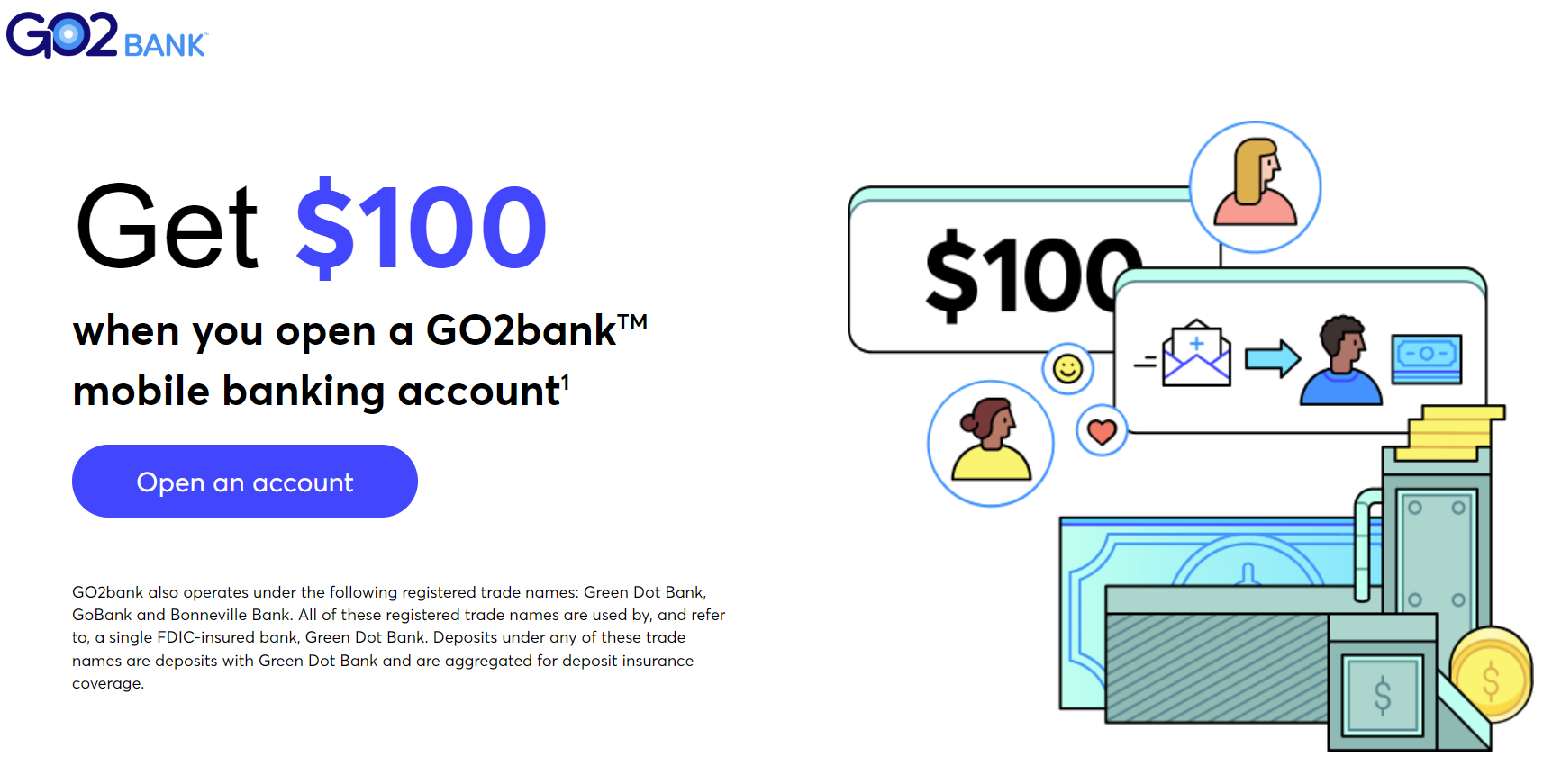 GO2Bank 100 Referral Checking Bonus mewsusa