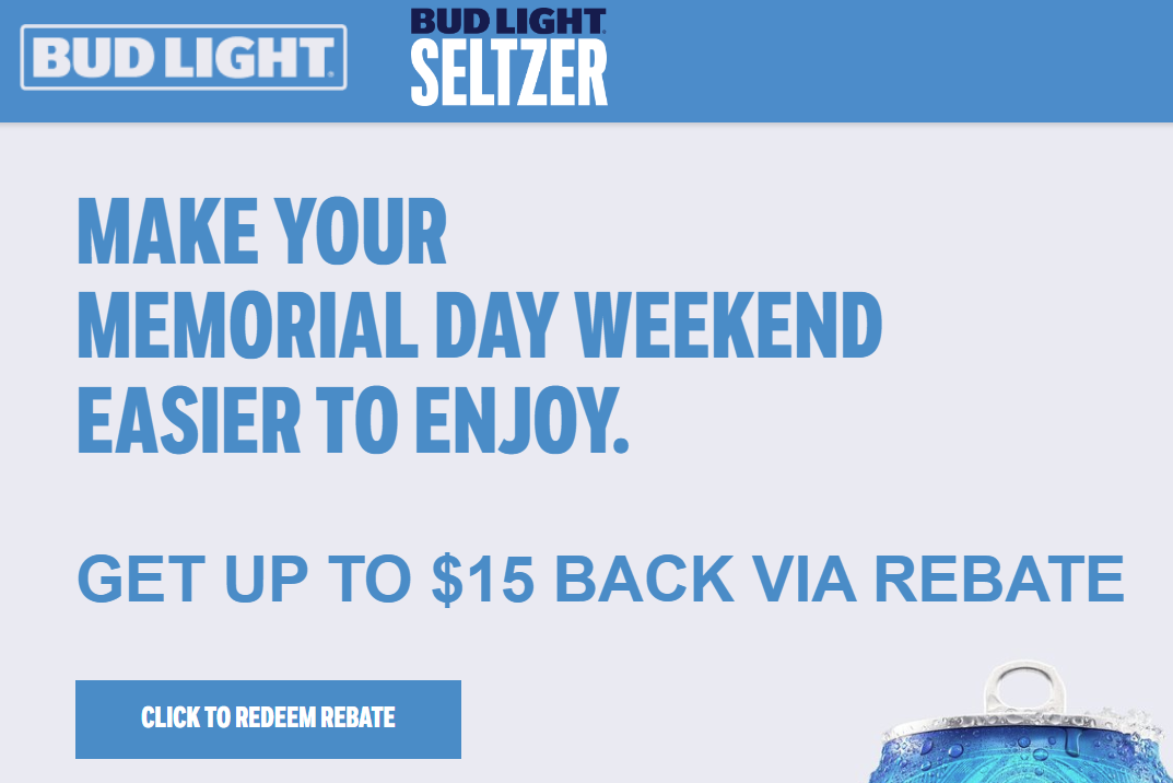 Bud Light Rebate Offers