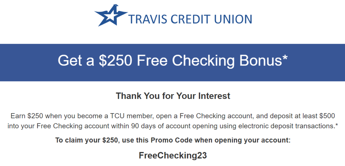 Travis Credit Union Online Banking Sign In [CA] Travis Credit Union $250 Checking Bonus - Doctor Of Credit
