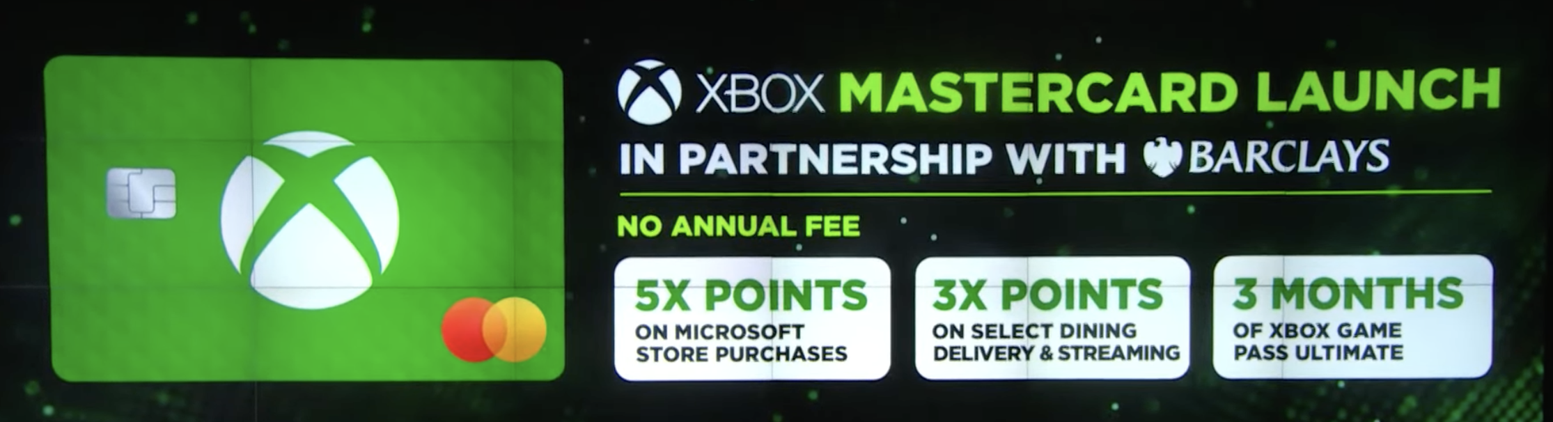 Barclays US and Microsoft Announce 'Xbox Mastercard' Credit Card