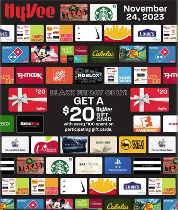 Expired] : 20% Off Select Third Party Giftcards (Starting