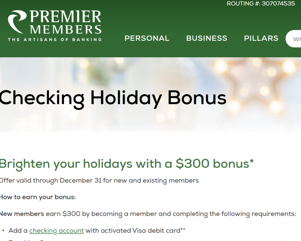 [Expired] Premier Members Credit Union 300 Checking Bonus Doctor Of