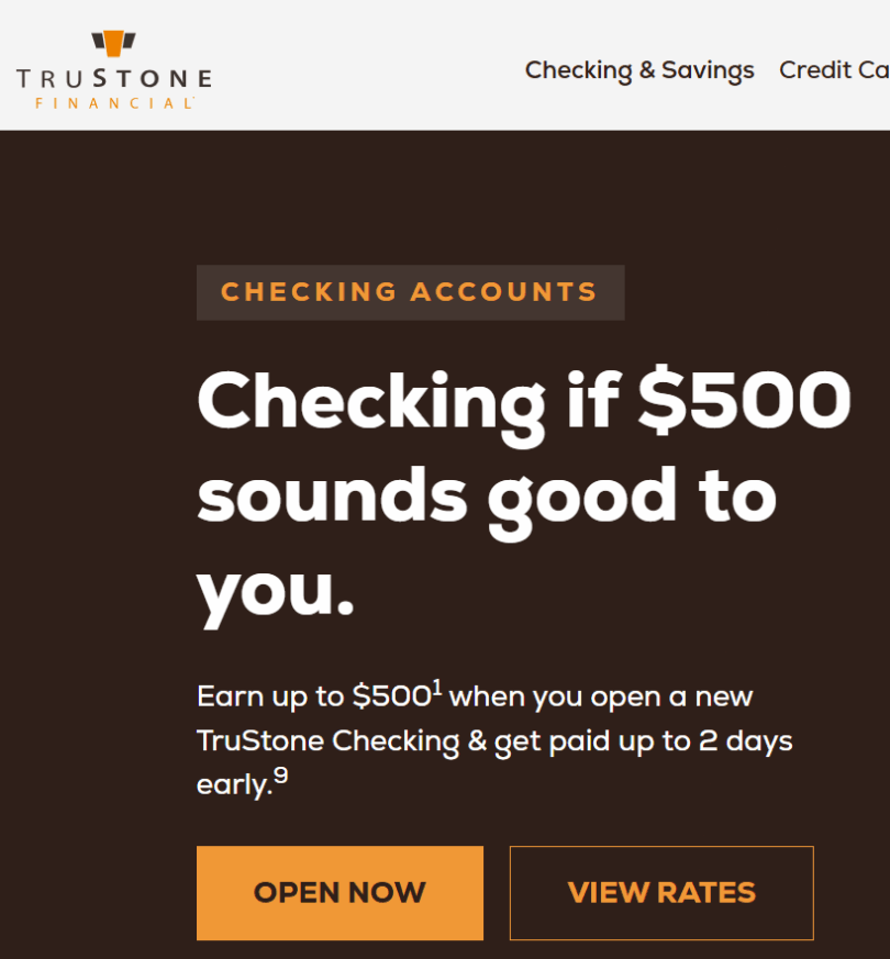 [WI & MN only] TruStone Financial $500 Checking Bonus - Doctor Of Credit