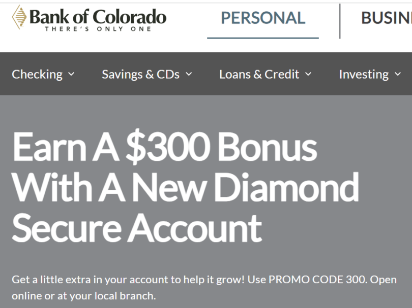 [AZ, CO] Bank of Colorado $300 Checking Bonus - Doctor Of Credit