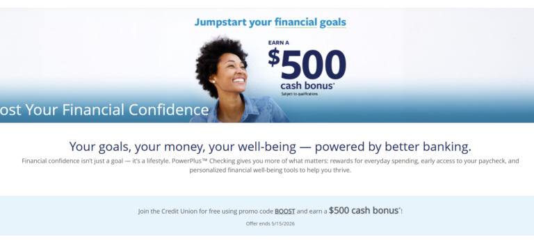 [CA, IL, WI, MS, UT, MN] BCU Credit Union $500 Checking Bonus