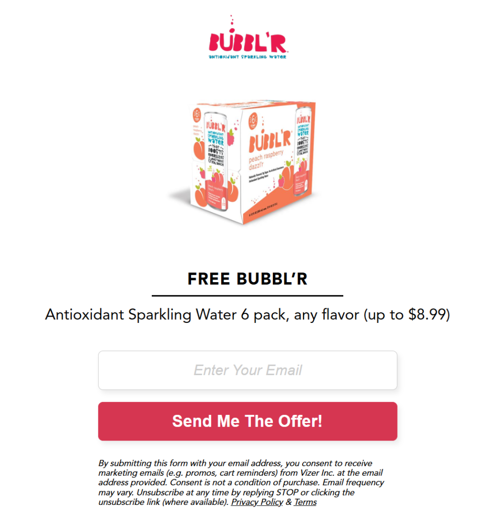 Bubbl’r: Free Antioxidant Sparkling Water 6 Pack After Rebate (Up To $8.99, Food Lion, Giant Eagle & Meijer Only)