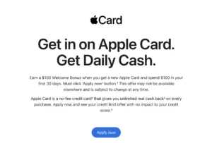 Apple Card $100 Signup Bonus