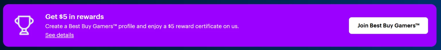 Best Buy: Create A Free Gamer Profile & Get $5 Certificate